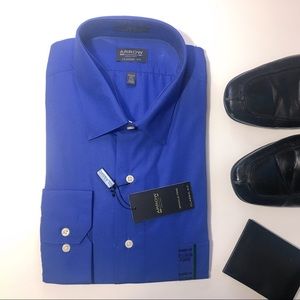 NWT Arrow Mens Blue Dress shirt